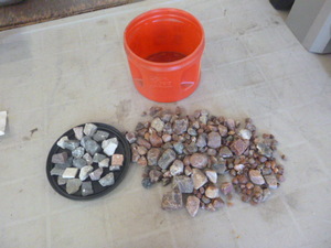 Container of Agates