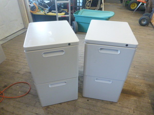 Two 2-Drawer File Cabinets