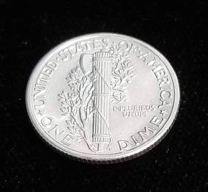 1936 MERCURY SILVER DIME BU-UNC