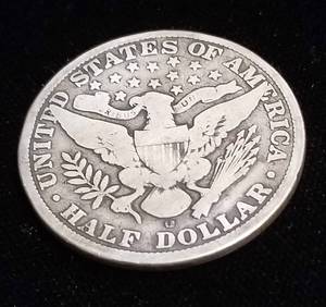 1908-O BARBER SILVER HALF DOLLAR
