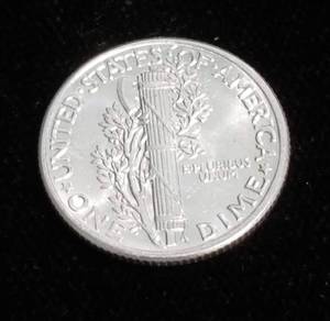 1939 MERCURY SILVER DIME BU-UNC