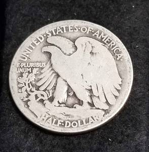 1917-S REVERSE WALKING LIBERTY HALF DOLLAR