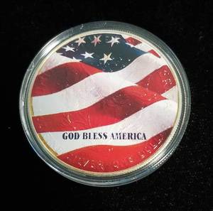 2001 9-11 AMERICAN SILVER EAGLE 1 TROY OZ. .999 FINE SILVER IN AIRTITE