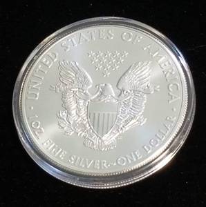 2012 AMERICAN SILVER EAGLE 1 TROY OZ. .999 FINE SILVER IN AIRTITE