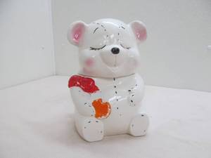 Polar bear cookie jar