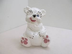 Polar bear cookie jar