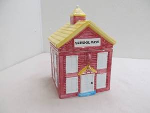 School house cookie jar