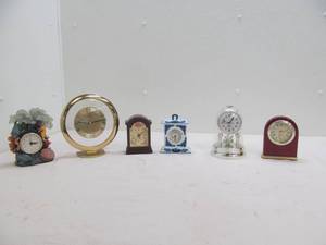 Group of desk clocks