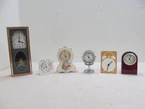 Group of desk clocks