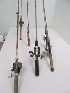 Group of fishing rods
