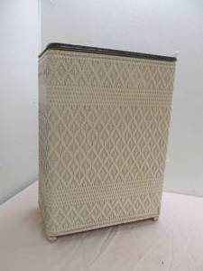 vintage wicker clothes hamper