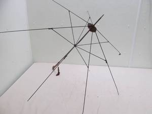 Antique umbrella frame