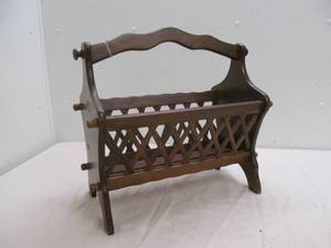vintage magazine rack