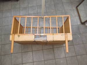 vintage traddle crib by Beacher Brothers