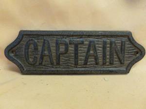 lot 19 image: Cast Iron Sign
