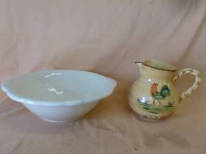 lot 74 image: Wash Basin and Pitcher