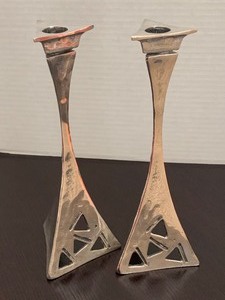 Pair of Contemporary Candlestick Holders