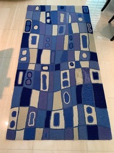 Beautiful Area Rug- Shades of Blue- Custom Made