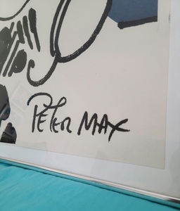 Peter Max Autographed Litho