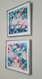Two Framed Pieces of Original Abstract Art