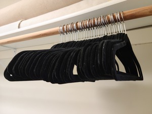 Lot of Wooden and Felt Hangers