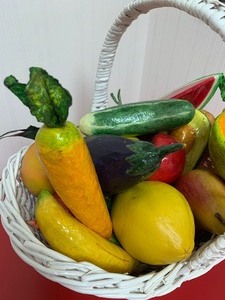 Decorative Basket with Fruit
