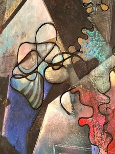 Large Mixed Media Original Abstract Art