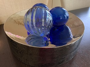 Decorative Center Piece with Art Glass Spheres
