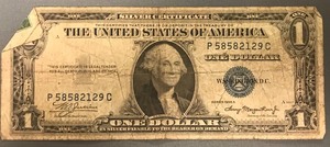1935 A $1 Silver Certificate - # P 58582129 C