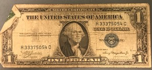 1935 A $1 Silver Certificate - # H 33375054 C