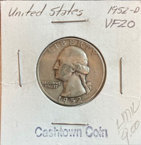 1952-D Washington Silver Quarter