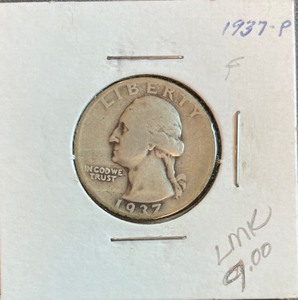 1937 Washington Silver Quarter