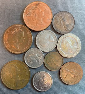 10 Different British Coins