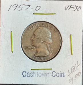 1957-D Washington Silver Quarter