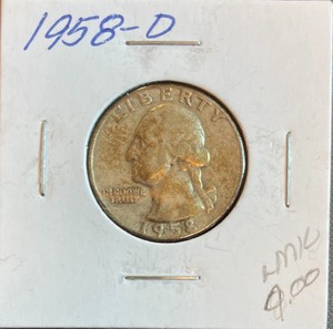 1958-D Washington Silver Quarter