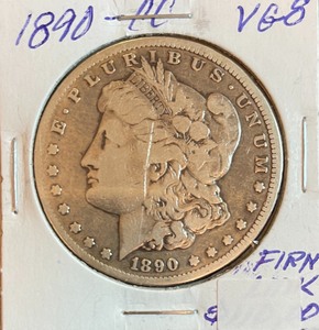 1890-CC Silver Morgan Dollar
