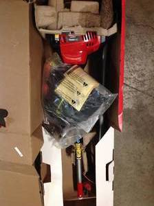 TROY-BILT 30 cc 4-Cycle Straight Shaft Gas Trimmer with Attachment Capabilities