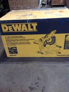 DEWALT 15 Amp Corded 12 in. Double Bevel Sliding Compound Miter Saw (NOT USED)