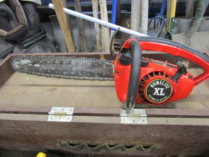 lot 88 image: (2) Chainsaws & Wood Box