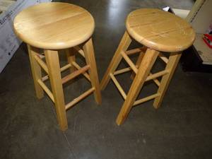 Pair of Wood Stools