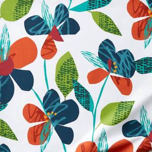 Everly Floral LoftHome Multicolored Cotton Percale Queen Duvet Cover, 50513D-Q-MULTI - NEW
