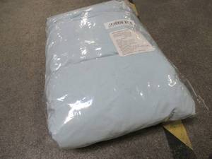 Company Cotton 4-Piece Sky Blue Solid 300 Thread Count Percale King Sheet Set, EC40-K-SKY-BLUE - NEW