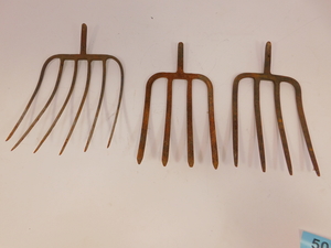 3 Pitch Fork Tongs