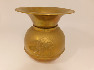 Vintage Gold Brass Pony Express Chewing Tobacco Cut Plug