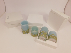 Blue Flameless Wax Candles