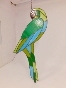 Parrot Stained Glass Decor