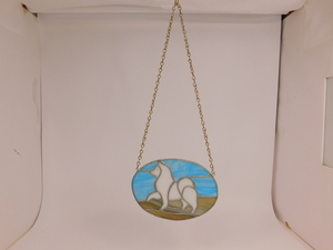 Stained Glass Dog Decor
