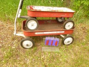 lot 14 image: Qty of 2 Coaster wagons. As shown.