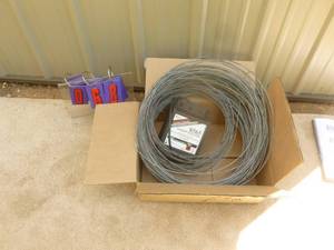 lot 68 image: Electric fence controller & wire. As shown.