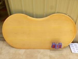 lot 71 image: Wood table top only. 64 x 32. As shown.
